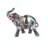 Figurine d'Éléphant en Acrylique Holographique Ornement Décoratif Style Cristal Élégant