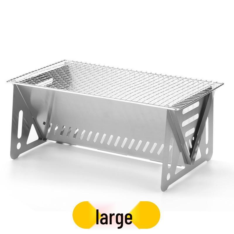 Ultralicht Opvouwbaar Roestvrij Staal Buiten Grill & Vuurkorf