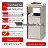 Stainless Steel Trash Can for Shopping Malls, Hotels, Offices, and Subway Stations