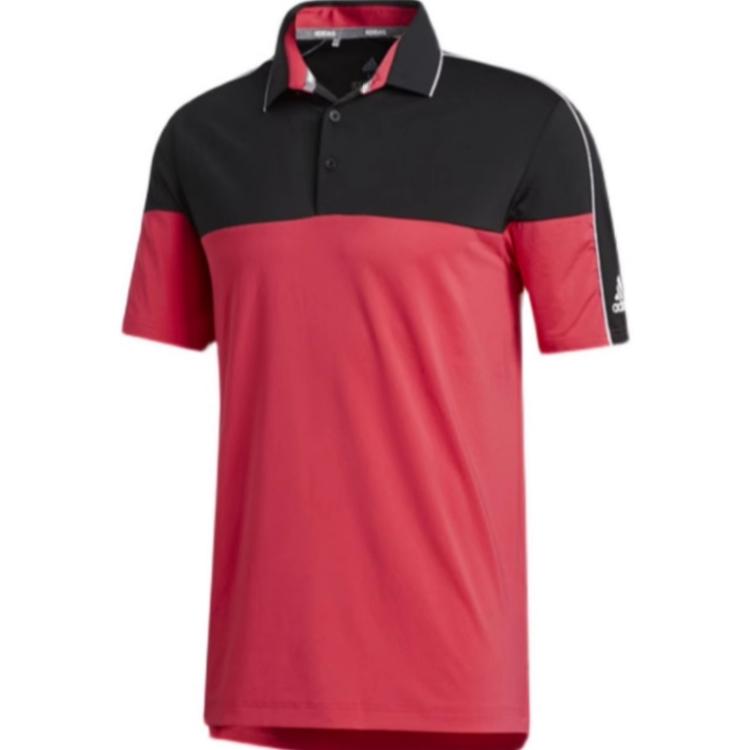 

Adidas Polo Shirt Men s Black/Active Pink FR1155 M（175/96A）