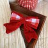 Cloth Velvet Red Bow Hairpin Plush Ancient Style Hairpin Cute Hanfu Hair Sticks  Baby