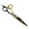 Fcg-98 Black And Gold Tiger Head Cover Hairdressing Scissors Straight Cutting Teeth Cutting Thin Cutting Hair Salon Special Foreign Trade Explosion