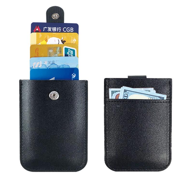 Borsa portacarte a cascata retrattile in pelle PU ispessita, logo personalizzabile, ampio spazio per carte, spedizione gratuita
