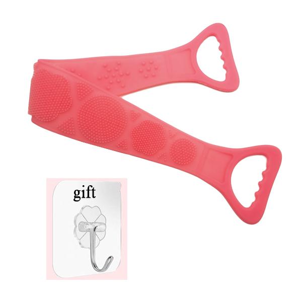 Silicone Brushes Bath Towels Rubbing Back Mud Peeling Body Massage Shower Scrubbing Bath Belt Flexible Scrubber Skin Cleaning