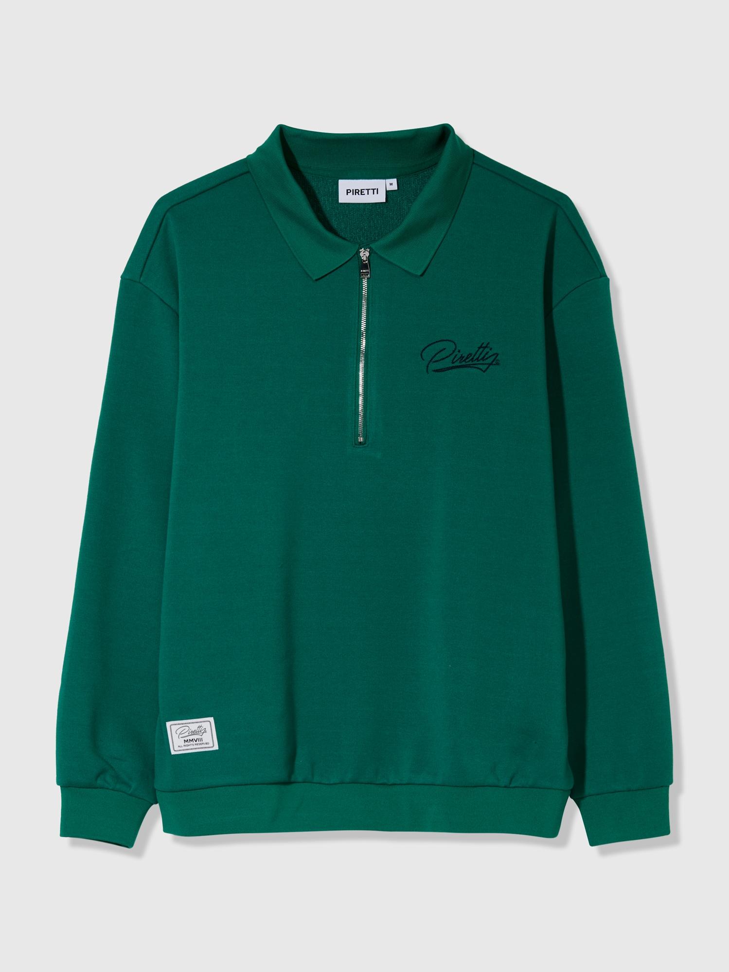 Pireti Varsity Half-Zip T-Shirt M_Green Green/05(Xl(105))