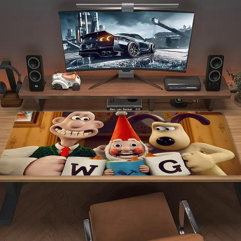 Wallace and Gromit2 Print Cushion Non-slip Laptop Tablet Big Mousepad XXL Mat Mini PC Playmat With Lock edge