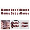 Quick And Stylish Cats Eye Short Nail Set 30pcs Press On Nail Full Cover False Nail Manicure For Party or Daily Wear