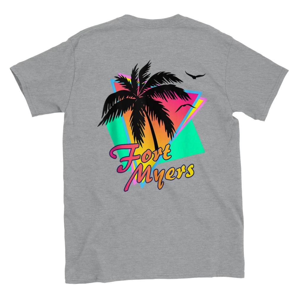 Fort Myers Florida - Back Print - Classic Unisex Crewneck T-shirt XXXL