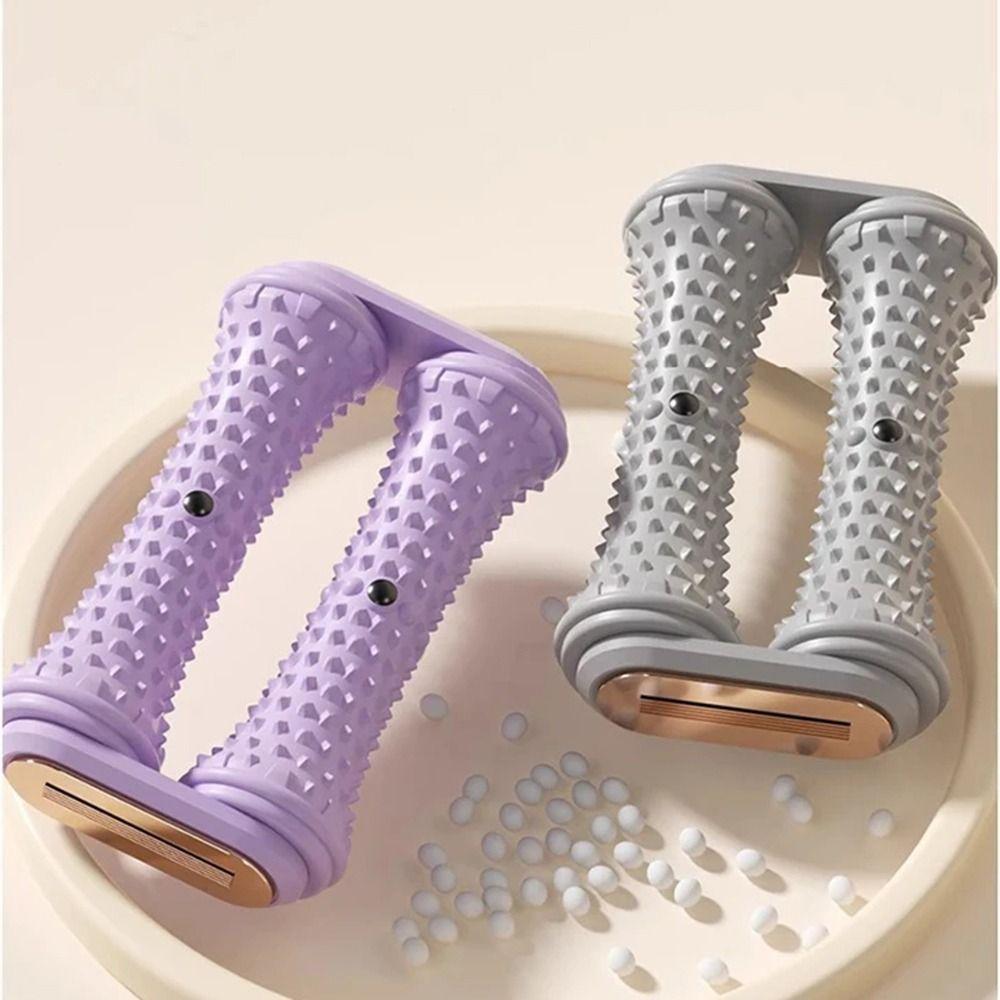 Medium Firmness Foot Massage Roller Double Row Roller Reflexology Massage Tool Fitness Exercises