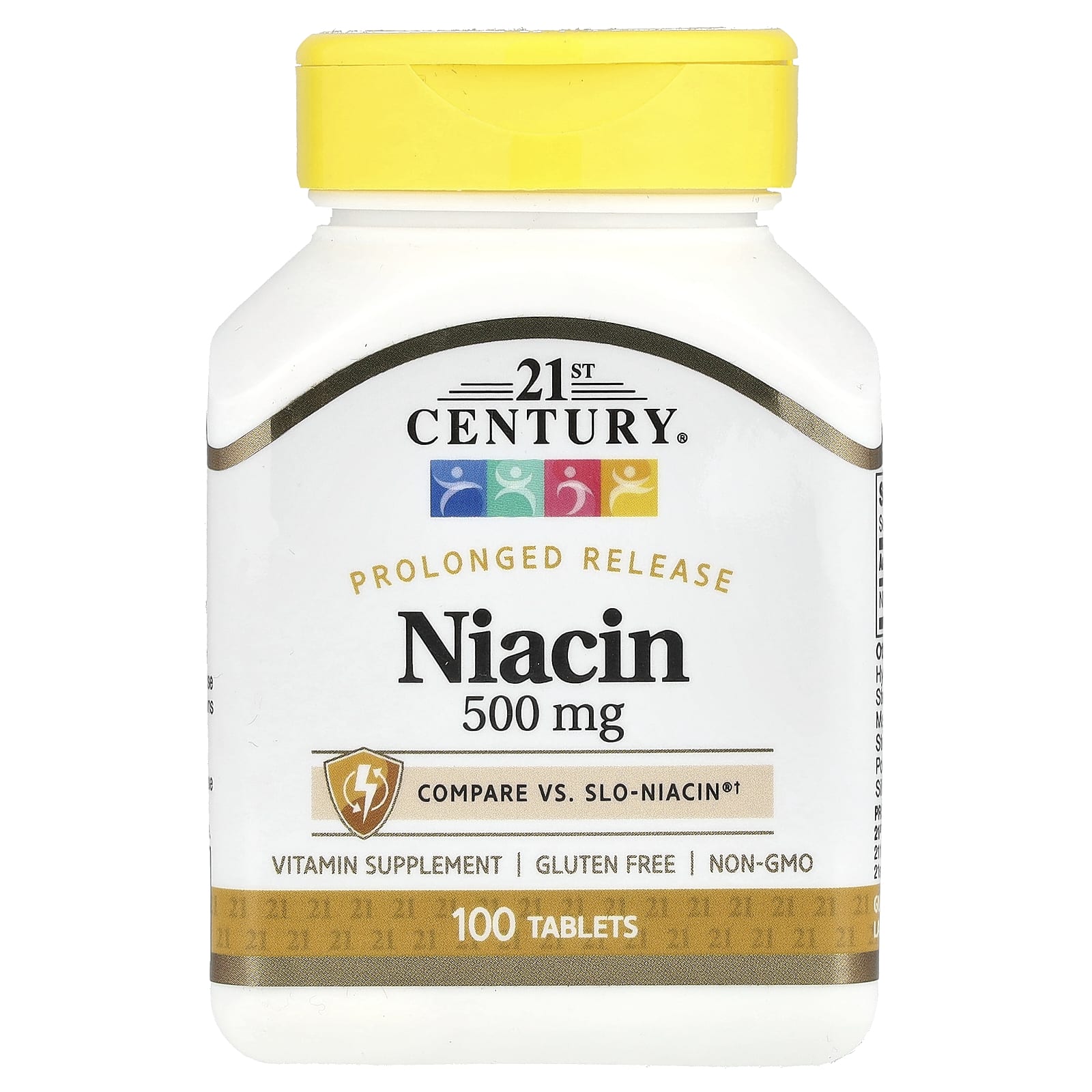 

21st Century, Niacin, Extended Release, 500Mg, 100 Tablets
