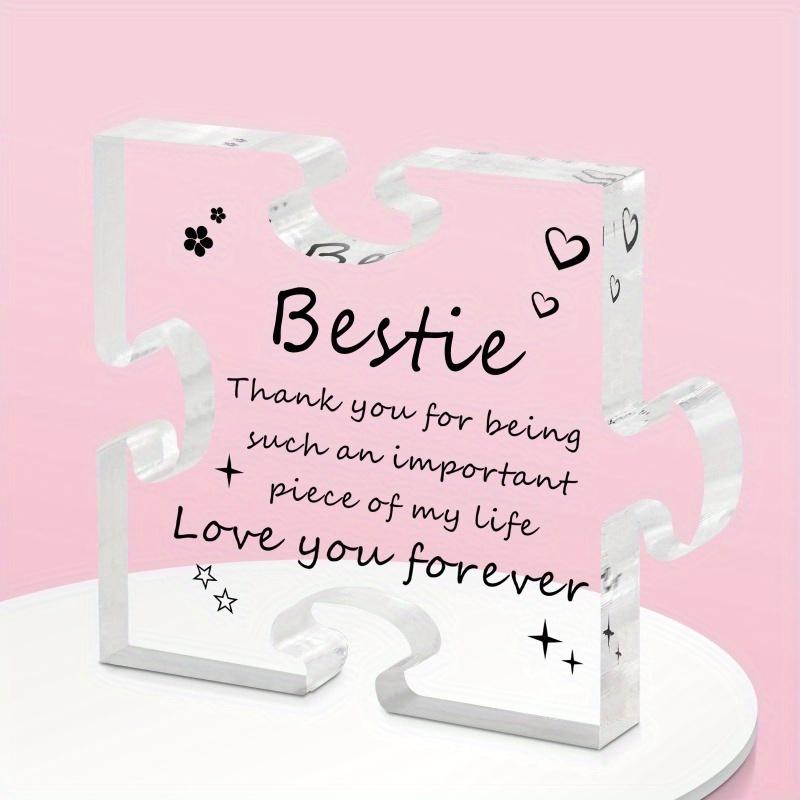 

Bestie Friendship Puzzle - Heartfelt Acrylic Gift for BFFs & Sisters чистый
