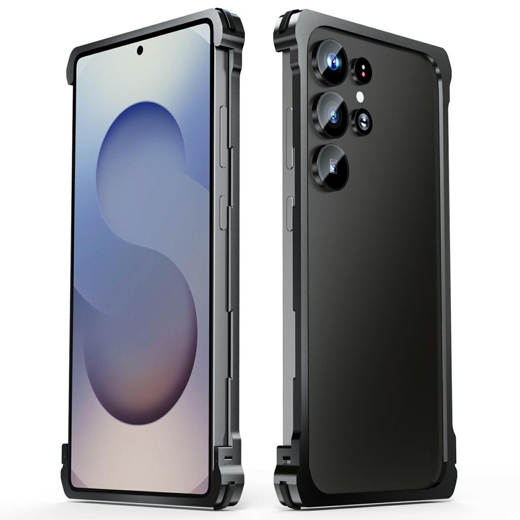 For Samsung Galaxy S25 Ultra Bumper Case Metal Frame Snap-On Heat Dissipation Phone Cover