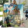 Cartoon Snow White and Seven Dwarfs Blanket, Super Soft Flannel Blanket, Perfect for Travel, Bedding, Sofa Blanket, Birthday Gif