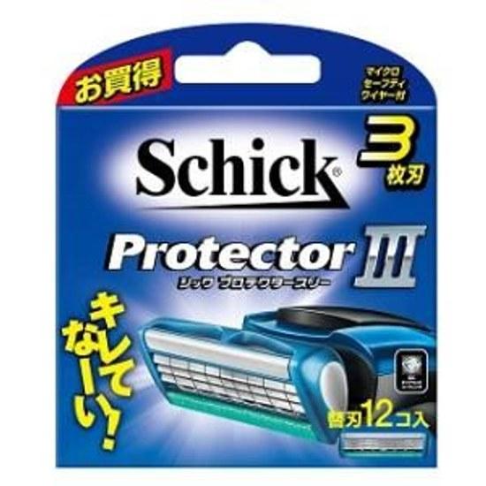 Schick Protector 3 Replacement Blades 12 Pieces Japan