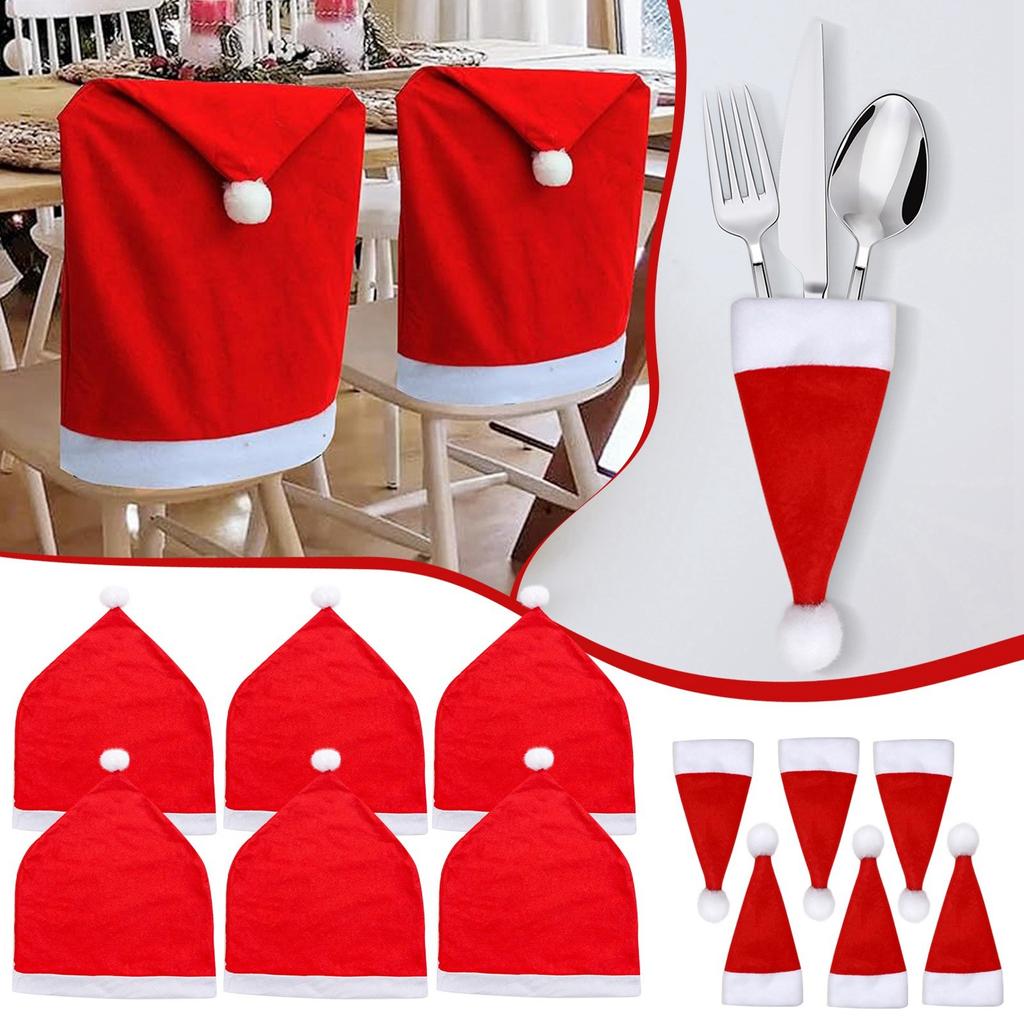 Christmas Non-woven Fabric Christmas Chair Set, Table Decoration Non-woven Fabric