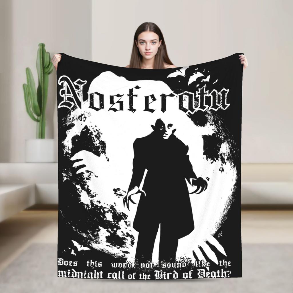 Masquerade Clan Nosferatu Revised Knitted Blankets Flannel  Super Warm Throw Blankets for Airplane Travel Bedspread