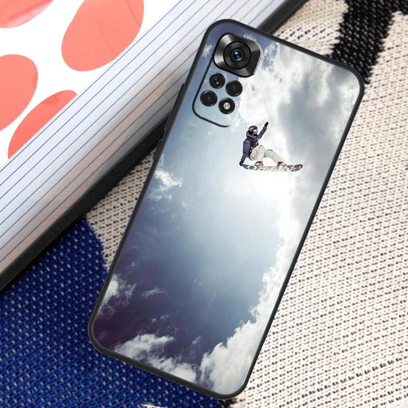 Cool Sports Snowboarding Case For Xiaomi Redmi Note 14 13 12 11 Pro 11S 12S Redmi 10 13 15 13C 15C 10C 12C 14C Funda