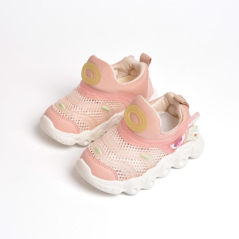 

Mesh Breathable Sports Shoes for Toddlers - Unisex Spring/Summer Kids Sneakers with Thick Sole 26 - 16.0 cm рожевий