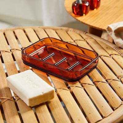 Leoglass Square Soap Dish_BROWN_BG0622011