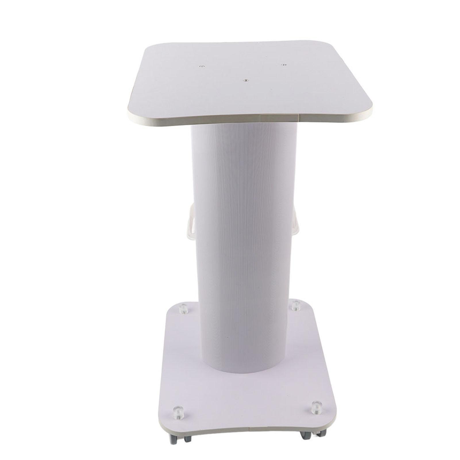 Carro de Belleza Carrito Rodante con Pedestal para Uso en Salón Soporte con Ruedas negro