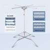 Foldable Clothes Drying Rack for Indoor and Outdoor Use - Floor-Standing Balcony Solution, Easy to Install in Bedrooms and More
