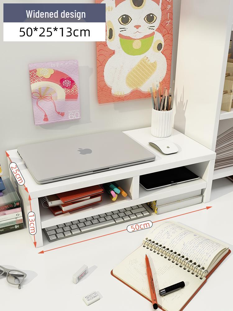 Wooden Laptop & Monitor Riser Stand for Desktops