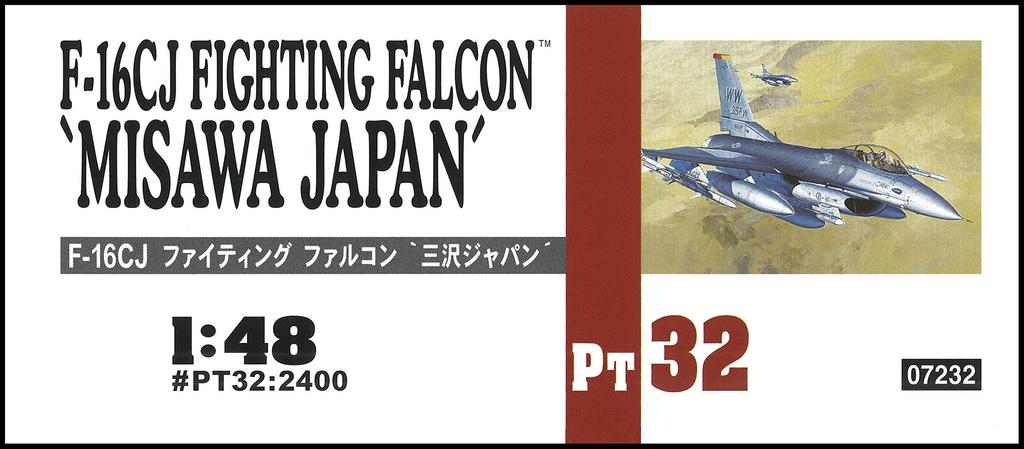 Hasegawa US Air Force Fighting Falcon Misawa Japan Plastic Model PT32 1/48 F-16CJ