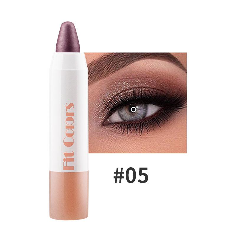 Pearl Light Lidschattenstift Single Mouth Flash Lip Eye Dual-Use-Make-up-Stift