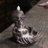 Traditional Craft Incense Burner Skeleton Burner, Backflow Waterfall Cone Holder, Gothic Skull Stick Holder for Halloween Home Decor, Meditation
