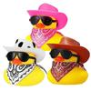 Car Rubber Duck Cowboy Rubber Duck Cool Dashboard Ornament Sunglass Car Duck for Dashboard Toy Car Decoration Accessories