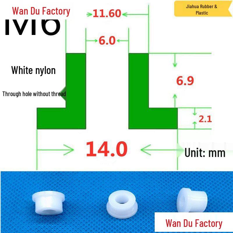 T-Shaped Nylon Insulating Bushing Spacer for M3-M35 Threads