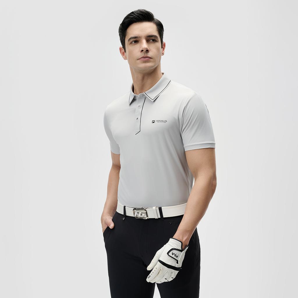 Fila Golf Business High-End Minimalist Sports Sun Protection Polo Shirt Men Polo Shirts Misty-Gray A11M435144FGY