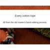 Hand-woven Colorful Hand Rope Plain Rope Hand Rubbing Cotton Bracelet Jewelry Ethnic Style Bracelet Adjustable Gift