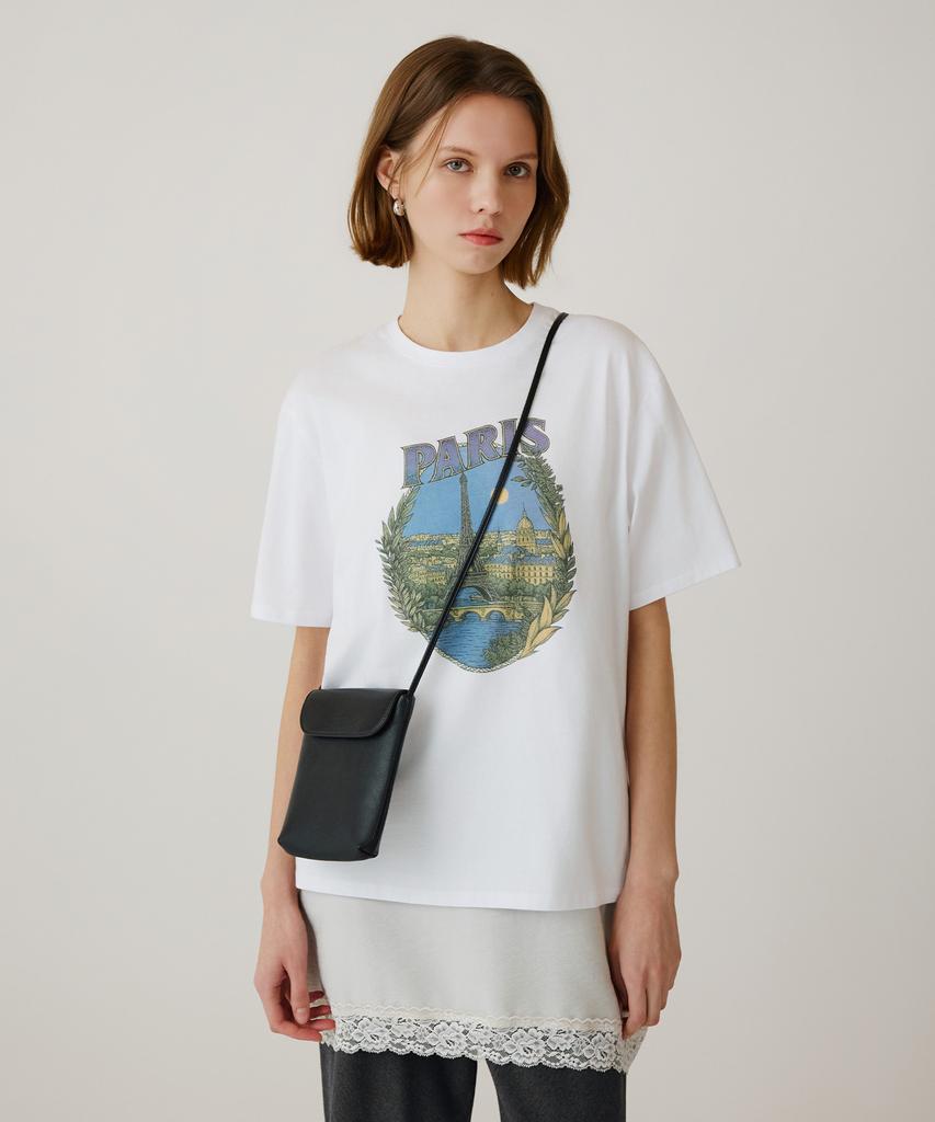 Siyajyu Sitp5262 Paris Short Sleeve T-Shirt_White