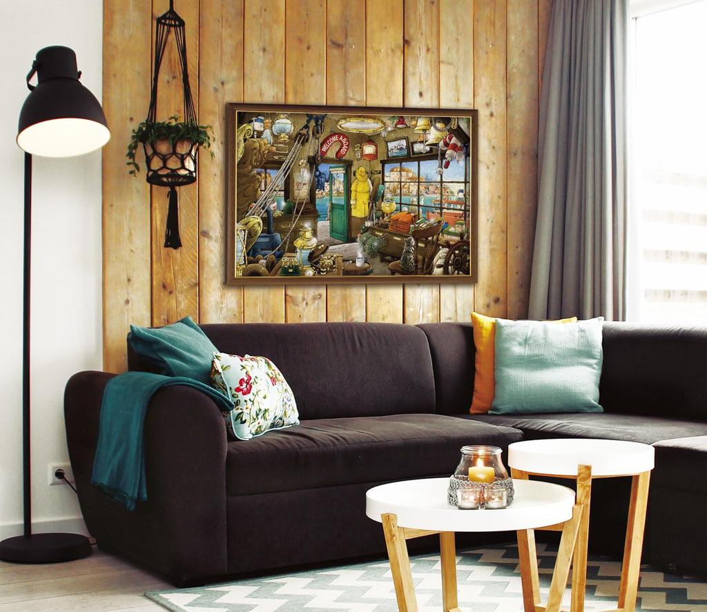 APPLEONE 1000-912 Fisherman's Holiday by Hiroyuki Tanikawa, 1000-Piece (75 x 50 cm) Jigsaw Puzzle, Made in Japan