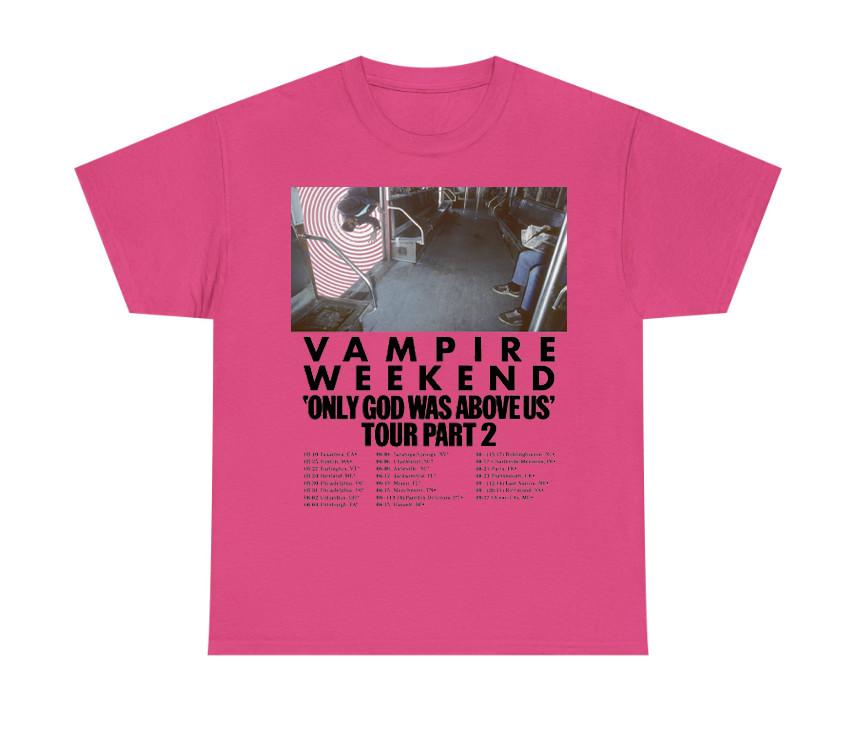 Trend Vampire Weekend 2025 North American tour Pink All Size Shirt CS107 Unisex T-Shirt XXL