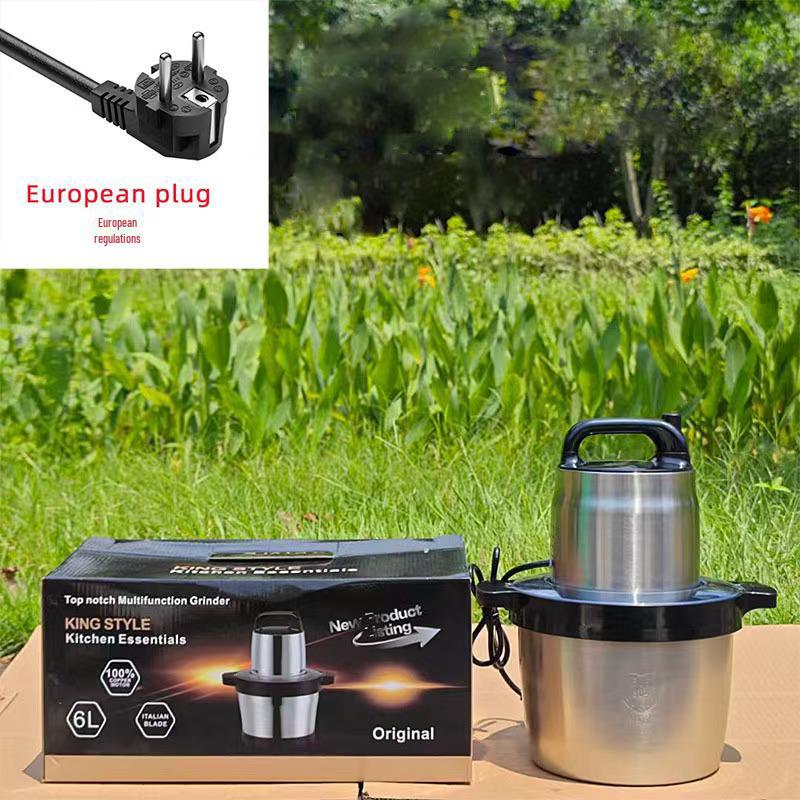 Fufumachine 110V 6L Meat Grinder & Multi-Function Electric Mixer for Chopping and Cooking