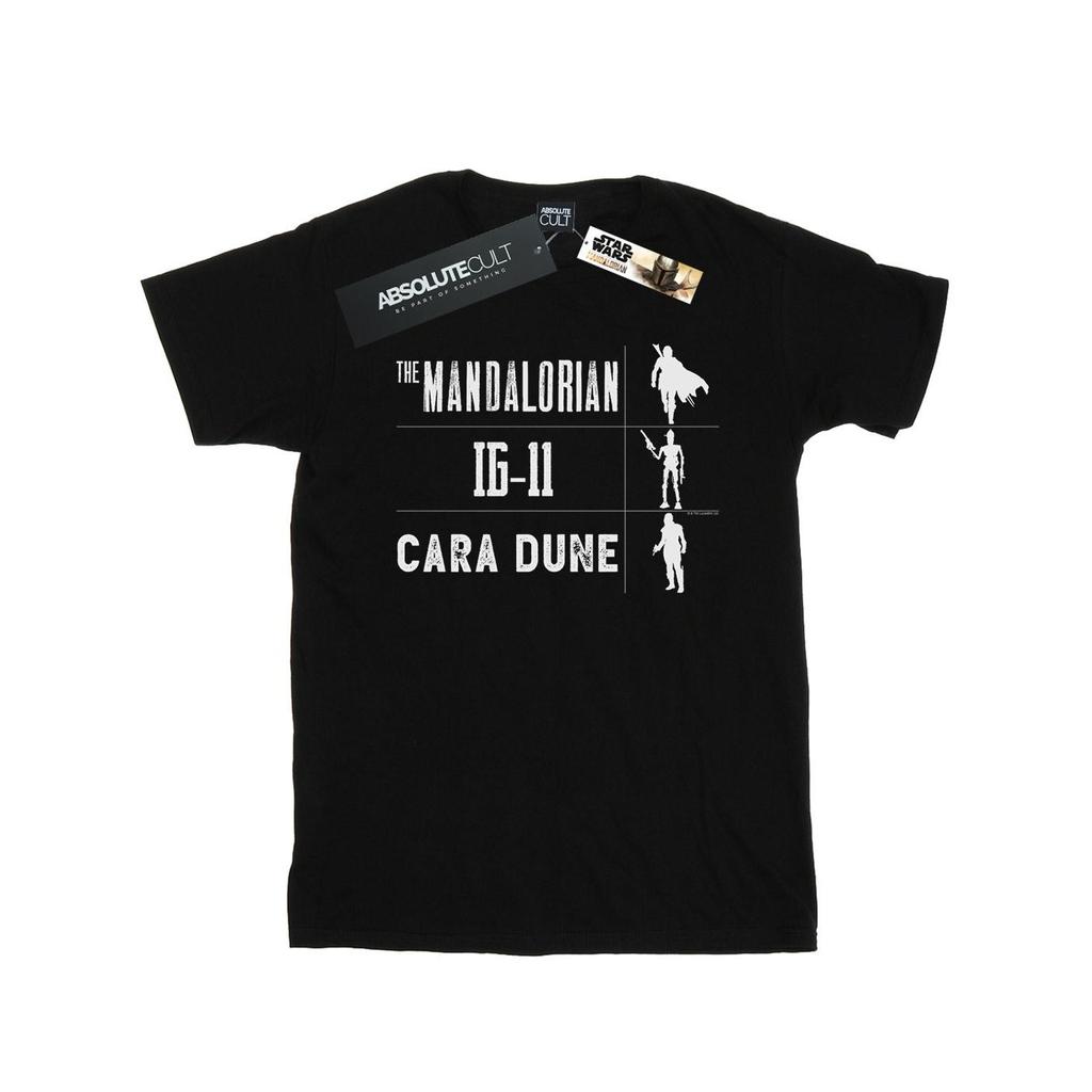 Star Wars Mens The Mandalorian Warrior Silhouettes T-Shirt