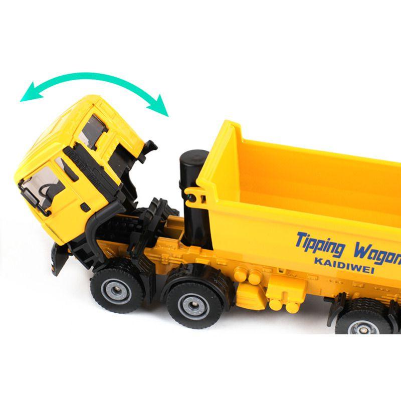 Exquisite 150 Alloy Diecast Model Dumper Truck Toy With Premium Craftsmanship For Kids