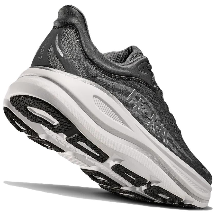 HOKA ONE ONE Bondi 9 Slip Resistant, Abrasion Resistant, Breathable Running Shoes Men's Gray 1162011-ADSL