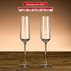ZISIZ Luxury Stemmed Champagne Flutes (Pair)