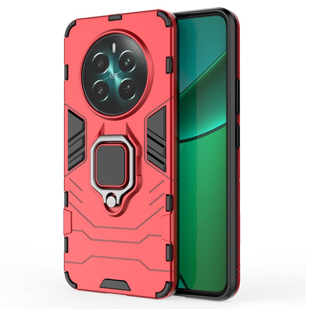 Pro Realme 12 4G/12+ 5G Pouzdro Prsten Stojánek PC+TPU Proti Poškrábání Kryt na Telefon