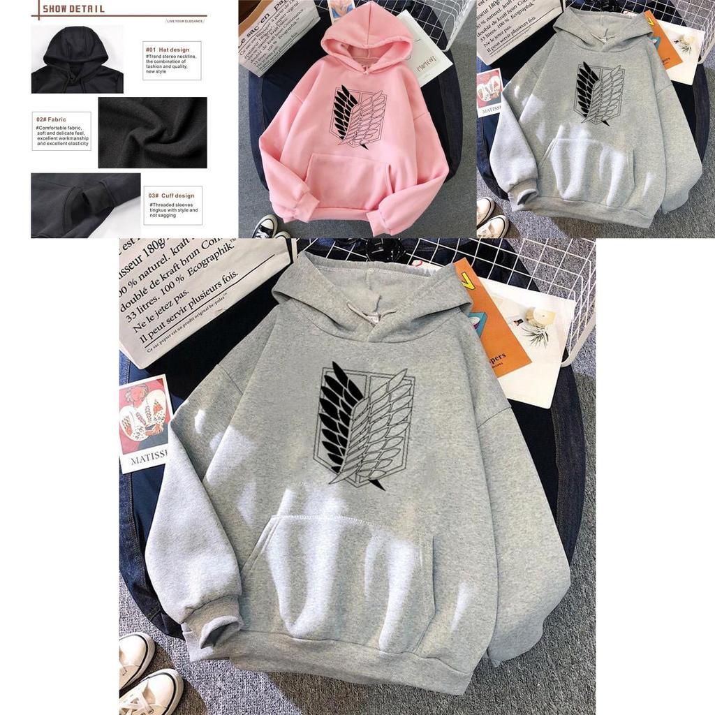 Attack On Titan Corps Mikasa Eren Hoodie Top Sweatshirt For Cozy Comfort And Fashionable Style