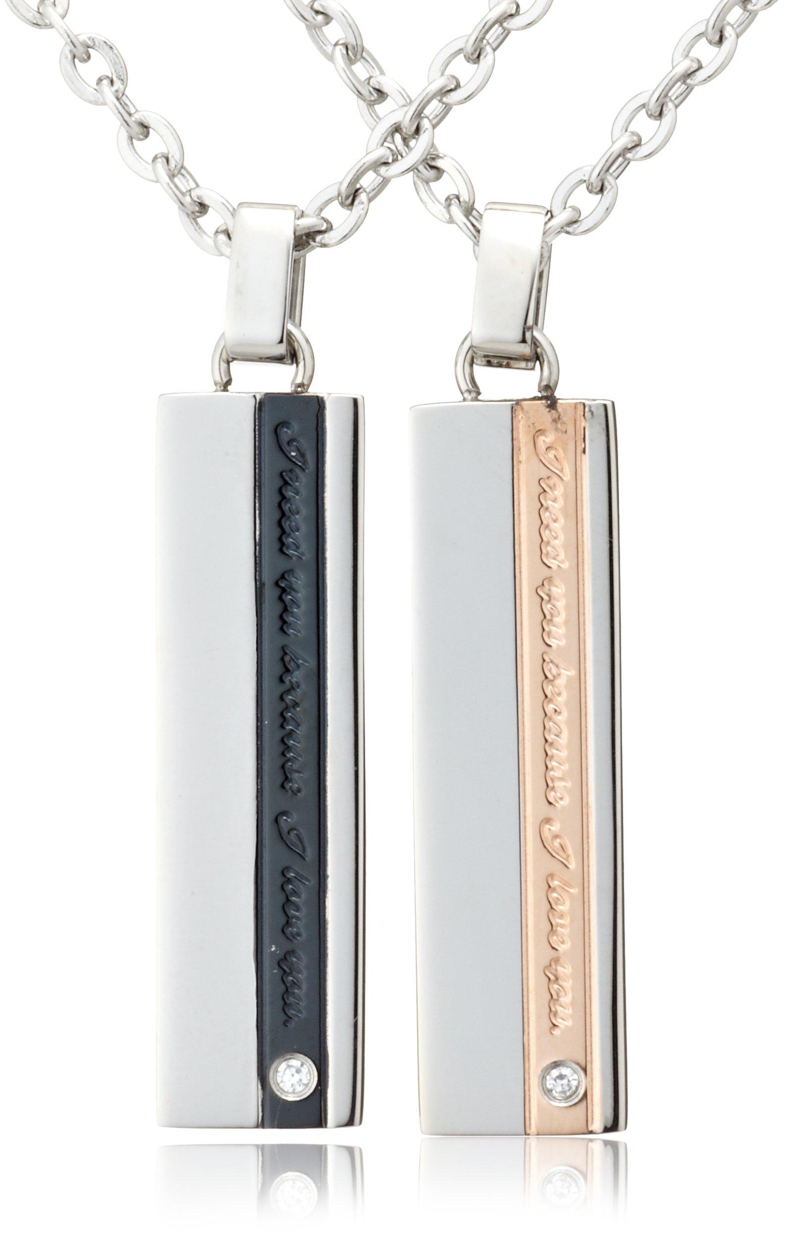 

LION HEART Stainless Steel Pair Necklace of 04N121SET [Lion Heart] (Set 2)