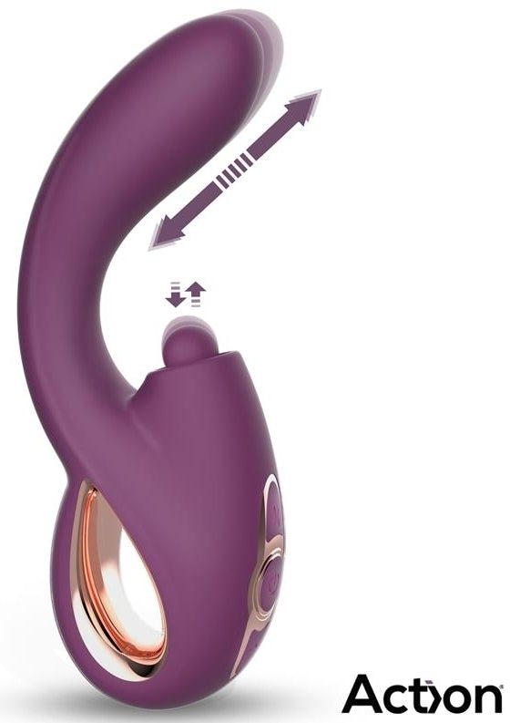 Stimulateur de Clitoris Vinca 11 x 3.6cm - ACTION - Double Stimulation