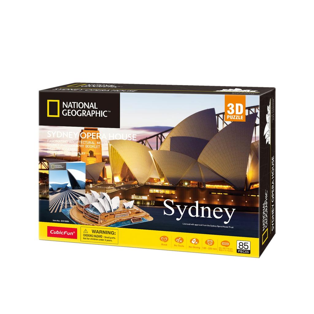 Cubic Fun Puzzle 3d National Geographic Sydney 86 Elementy Ds1088h