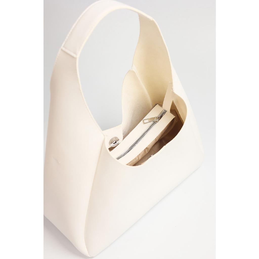 Dámská vínová taška do ruky a přes rameno z umělé kůže se zipem a vnitřní přihrádkou