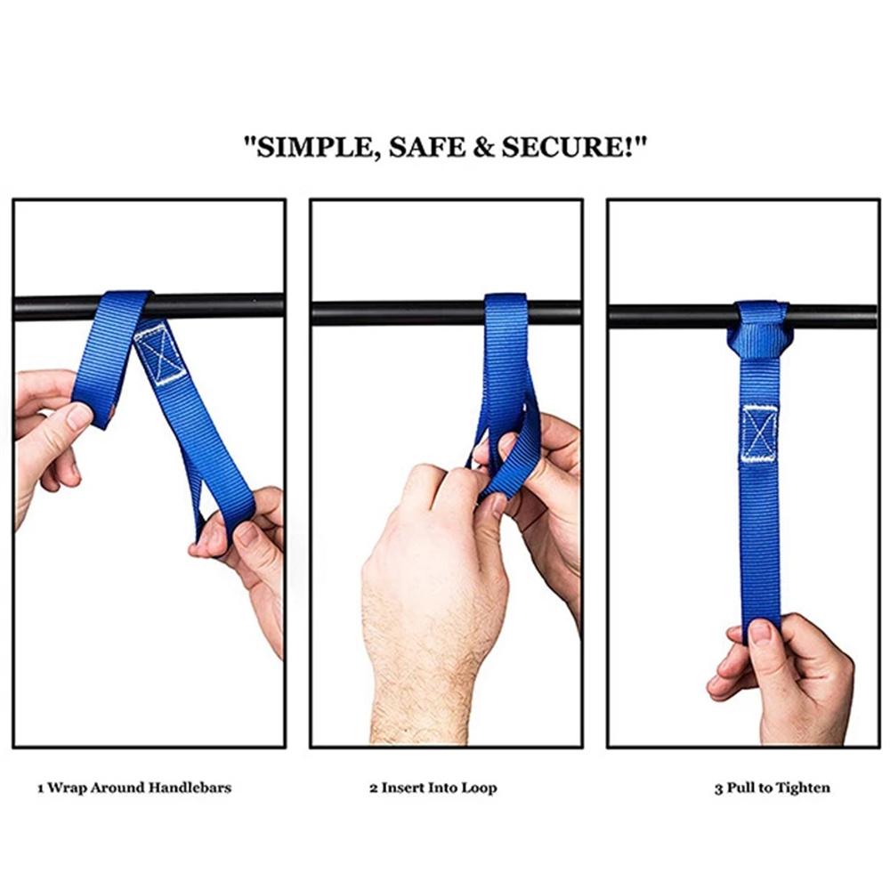 Mutipurpose Durable Motorbike Motorcycle Hanging Straps Loops Luggage Straps Hook strap Soft Straps