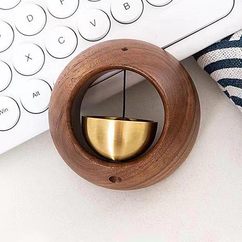 Magnetisches japanisches Holzwindspiel Kabellose Türklingel Eingangstürklingel Dekorative Windglocke für Heimöffnung Hängende Dekoration