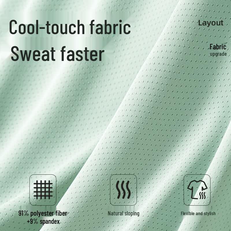 Jeanswest Men's 2026 Quick-Dry Ice Silk Mesh T-Shirt
